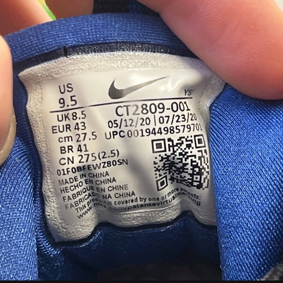 Nike Air Penny 3 Black Varsity Royal Blue 2020 - Picture 6 of 9